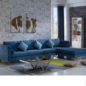 Preorder-Fabric three-seat sofa + chaise longue