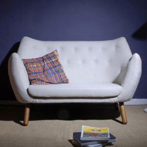 Preorder-Fabric two-seat sofa