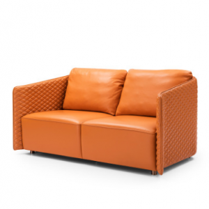 Preorder-Leather two-seat sofa