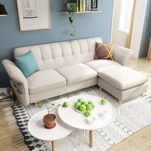 Preorder-Fabric three-seat sofa 