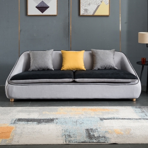 Preorder-fabric three-seat sofa