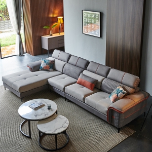 Preorder- three-seater sofa+chaise longue