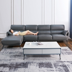 Preorder- three-seater sofa+chaise longue